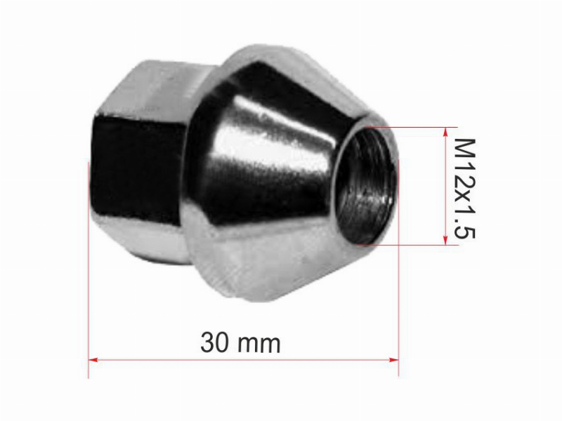 SAT Гайка колесная Ford Fiesta 02-08 / Focus 04-11 (19,00)