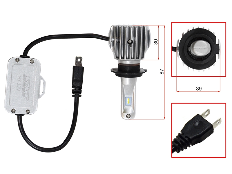 SAT Лампа (H7/ LED/ Комплект/ 20W 1800LM CANBUS)