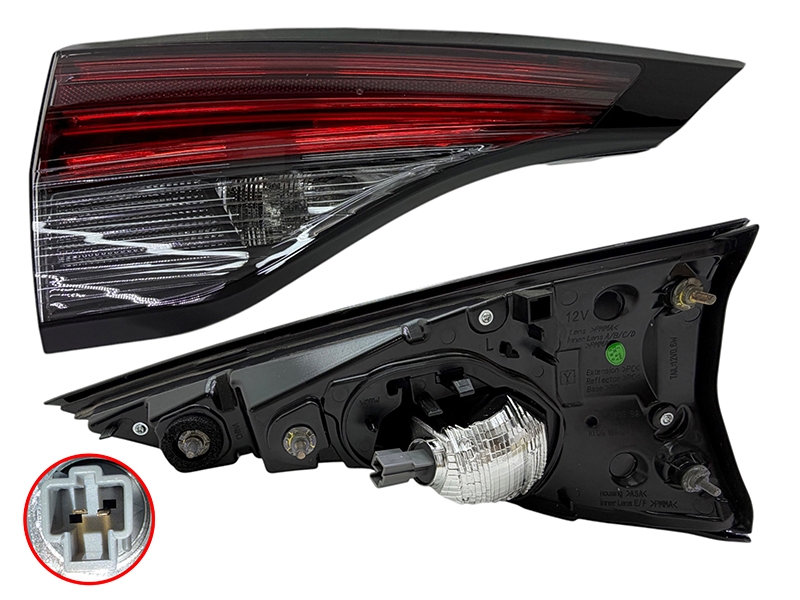SAT Фонарь в крышку багажника Toyota Sienna 20- (Слева/ LED/Галоген/ LE/XLE)