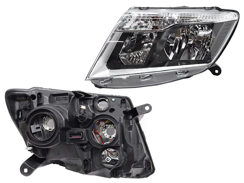 SAT Фара Nissan Terrano 17-22 (Слева/ Галоген/ Ручная регулировка)