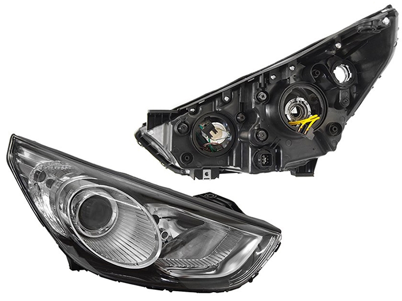 SAT Фара Hyundai ix35 09-13 (Справа/ Галоген/ Ручная регулировка)