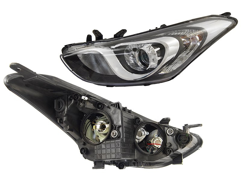 SAT Фара Hyundai i30 11-17 (Слева/ Галоген/ Ручная регулировка)