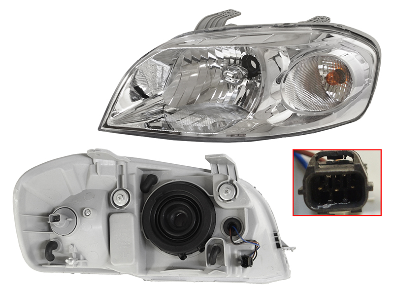 SAT Фара Chevrolet Aveo 05-11 / Daewoo Gentra 05-11 (Слева/ С электрокорректором/ 4D SED)