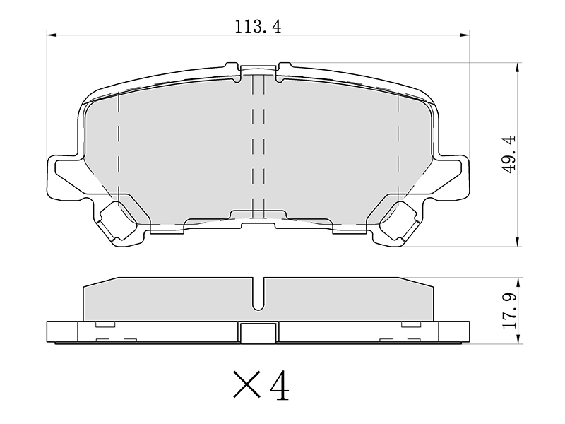 SAT Колодки тормозные (Сзади) Toyota Hiace 19