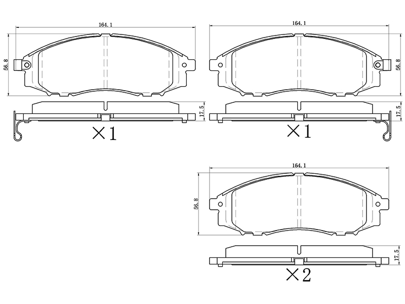 SAT Колодки тормозные (Спереди) Nissan Pathfinder 95-09 / Navara 98-15
