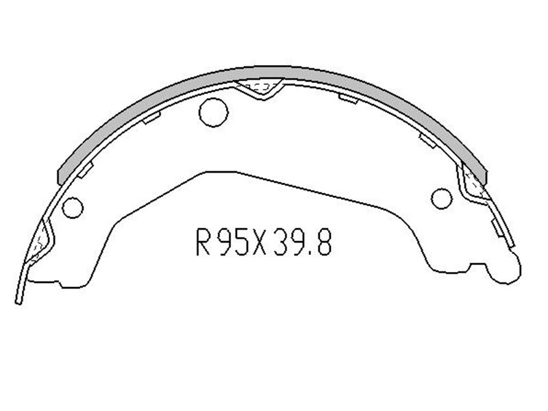 SAT Колодки тормозные барабанные Hyundai Terracan 01-07