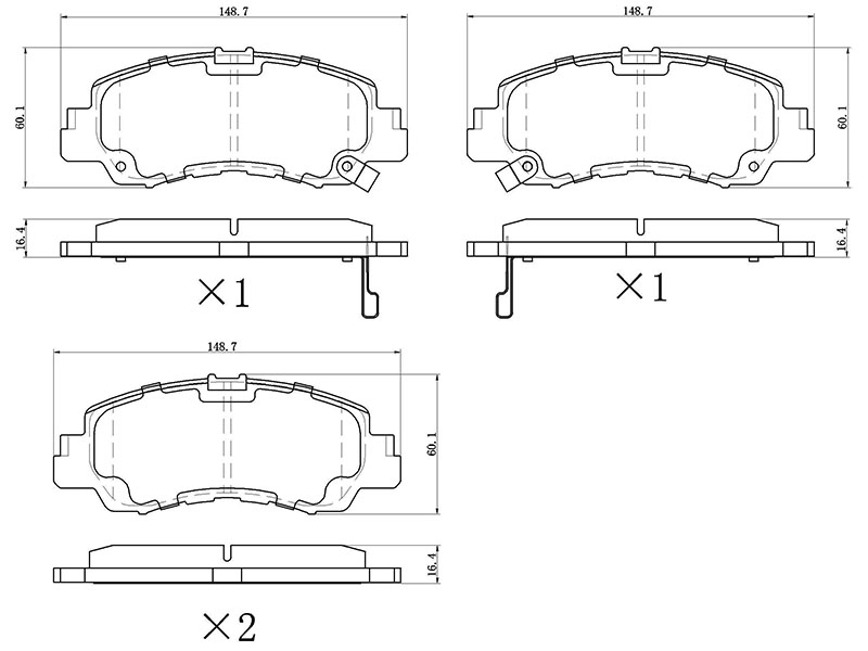 SAT Колодки тормозные (Спереди) Mitsubishi Eclipse Cross 17