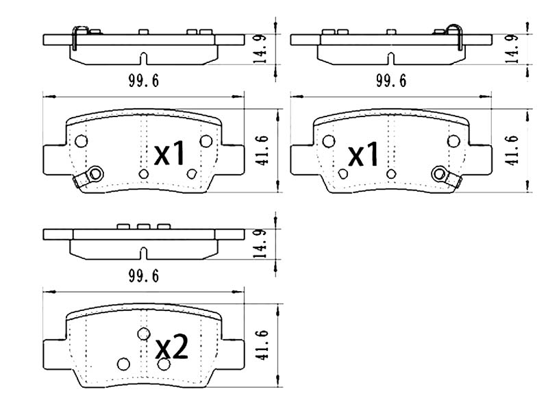SAT Колодки тормозные (Сзади) Hyundai Elantra 20- / Kia K5 19