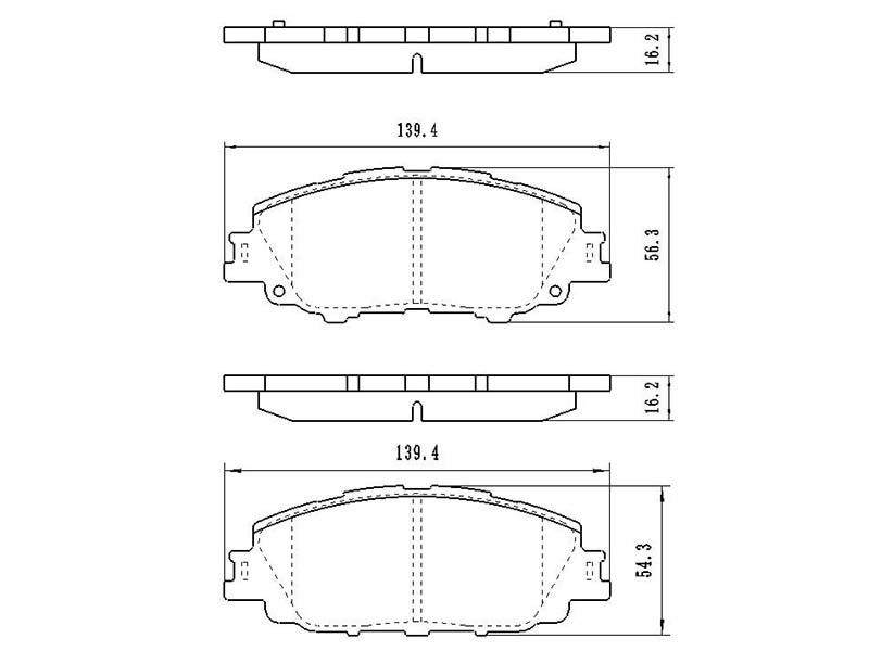 SAT Колодки тормозные (Спереди) Toyota Allion 20- / Corolla 18