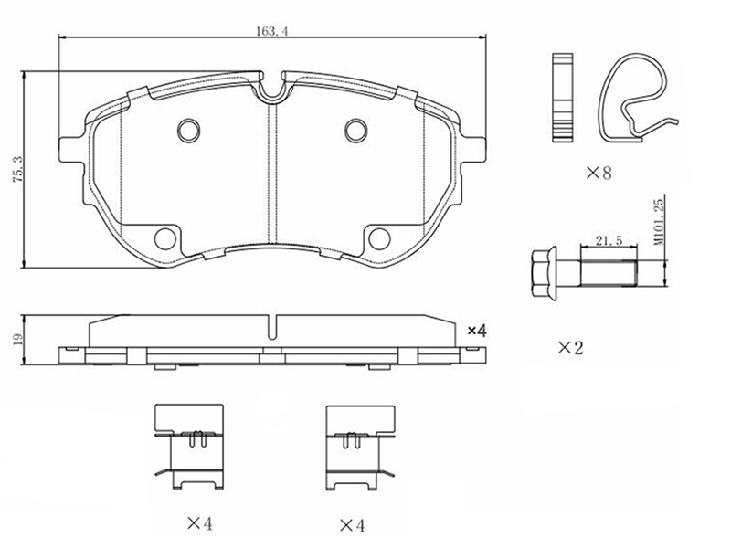 SAT Колодки тормозные (Спереди) Volkswagen Amarok 10-20