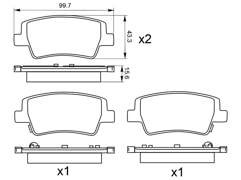 SAT Колодки тормозные (Сзади) Hyundai Elantra 20