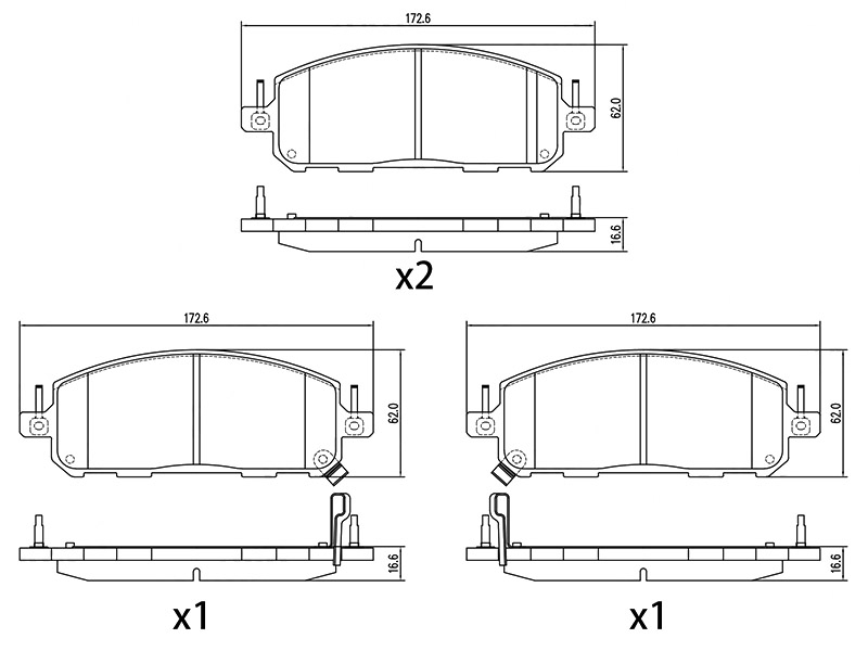 SAT Колодки тормозные (Спереди) Nissan X-Trail 22