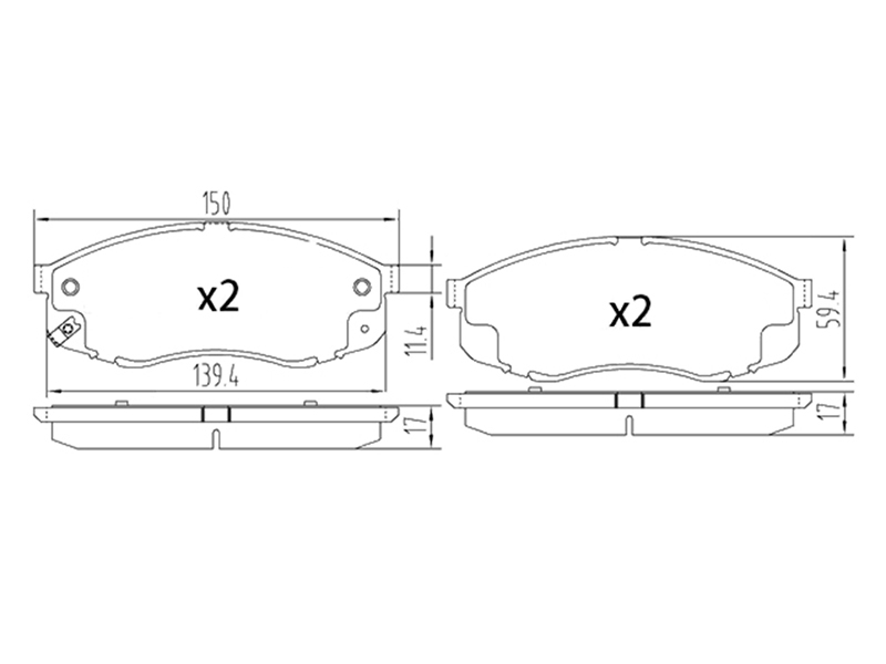 SAT Колодки тормозные (Спереди) Changan UNI-T 20