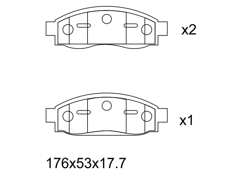 SAT Колодки тормозные (Спереди) Infiniti QX56 04-13 / Nissan Armada 03-16