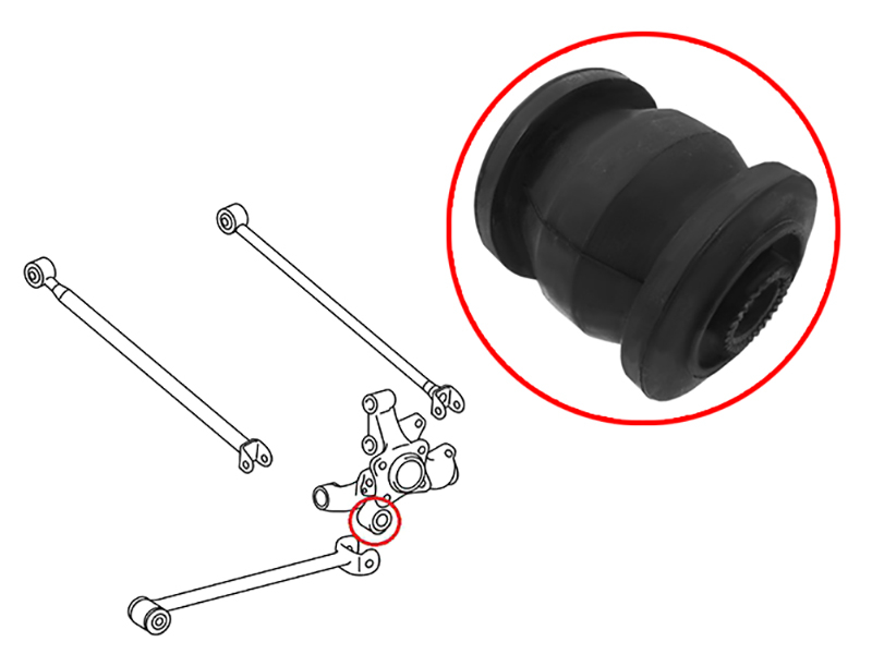 SAT Сайлентблок цапфы Lexus RX 03-09 / Toyota Avensis 97-08