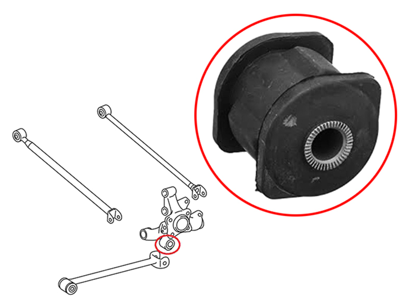 SAT Сайлентблок цапфы Lexus RX 97-09 / Toyota Caldina 92-02