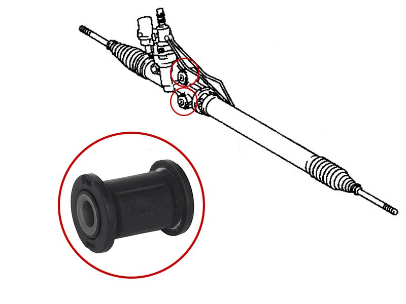 SAT Сайлентблок рулевой рейки Toyota Mark II (X90) 92-96 / Chaser 92-96