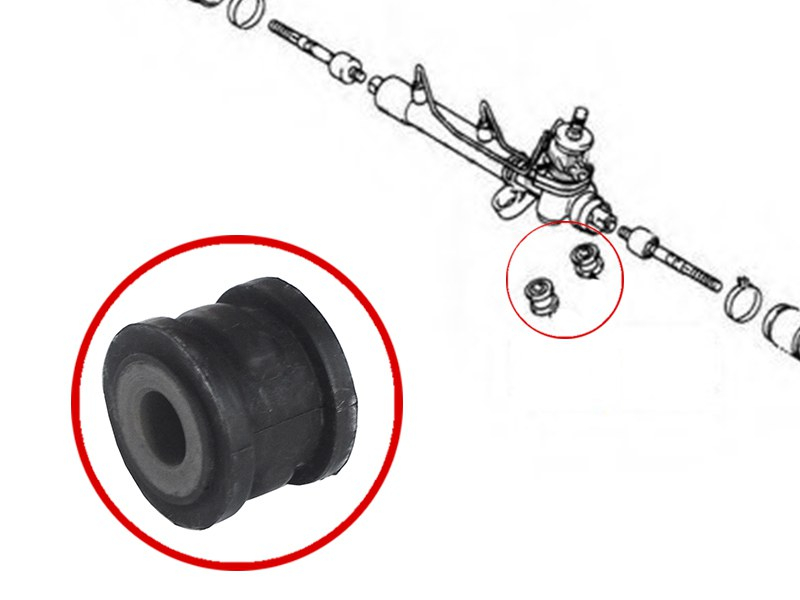 SAT Сайлентблок рулевой рейки Toyota Avensis (T220) 97-03 / Caldina 92-02