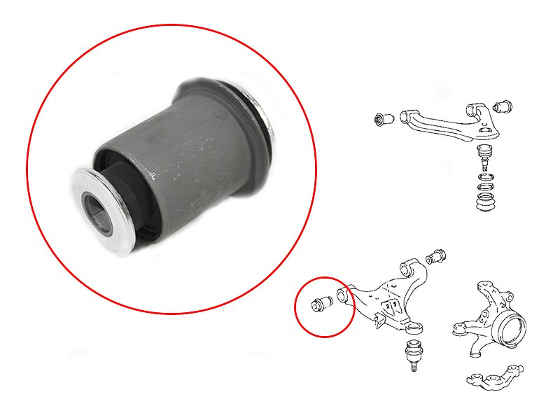 SAT Сайлентблок рычага Toyota Hilux Pick Up 04-20 / Land Cruiser Prado 02-09