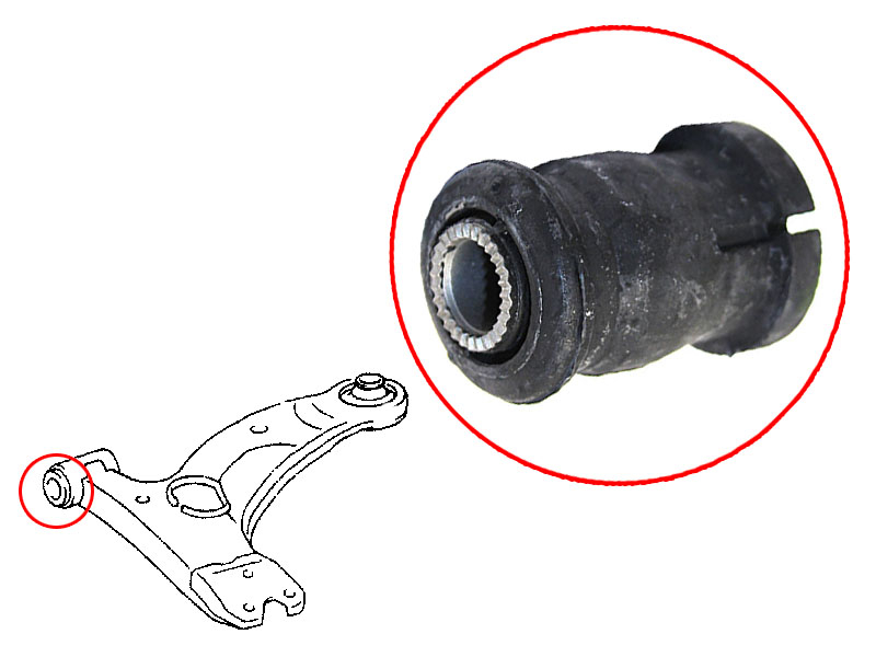 SAT Сайлентблок рычага Toyota Allion (T240) 01-07 / Corolla 00-07