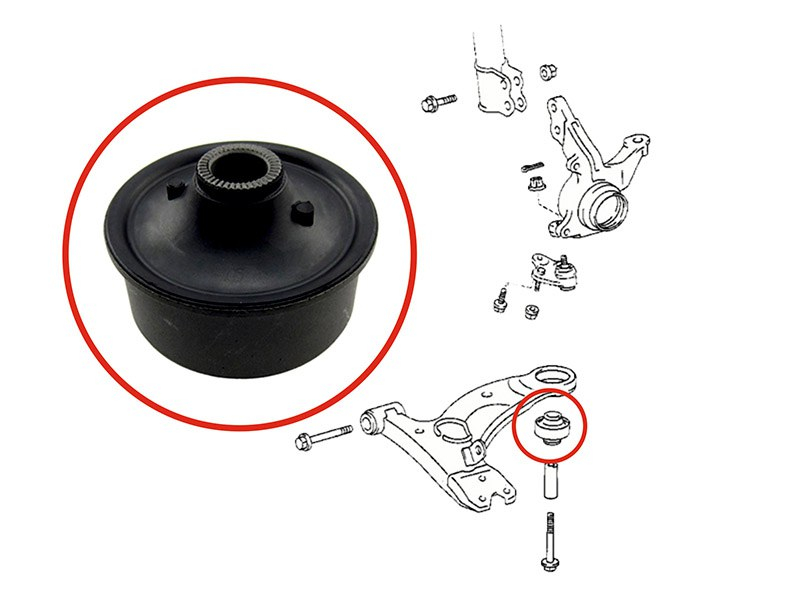 SAT Сайлентблок рычага Toyota Allion (T240,T260) 01-21 / Avensis 03-08