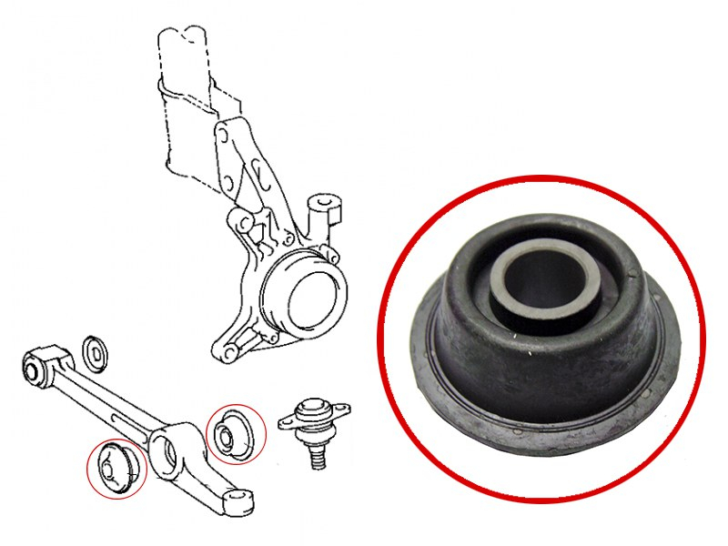 SAT Сайлентблок рычага Toyota Camry 90-98 / Vista 90-98