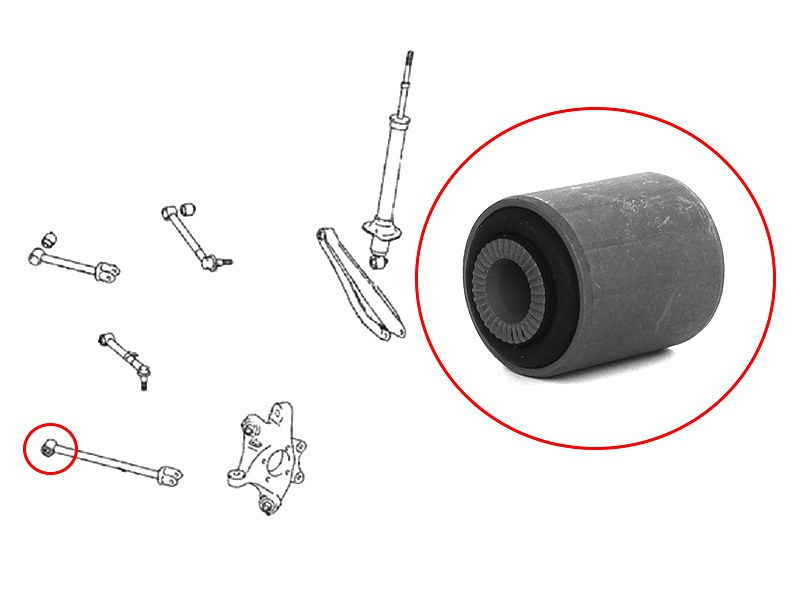 SAT Сайлентблок Toyota Crown 03-12 / Lexus GS 05-12