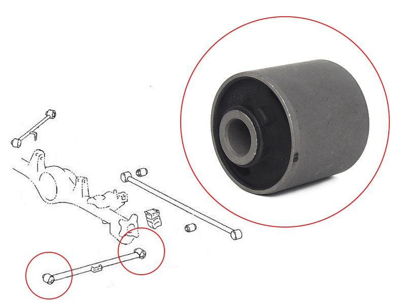 SAT Сайлентблок рычага Toyota Land Cruiser Prado (J120,J90,J120,J150) 96-24 / Lexus GX 02-19