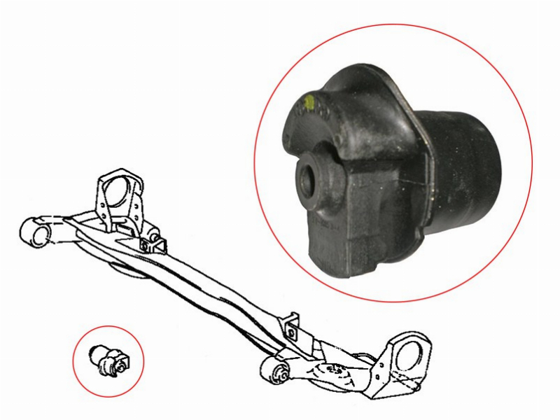 SAT Сайлентблок балки Toyota Ipsum (SXM10) 96-01 / Gaia 98-04