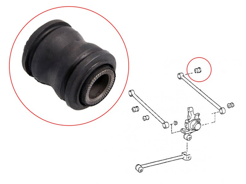 SAT Сайлентблок рычага Lexus RX 03-09 / Toyota Caldina 92-02