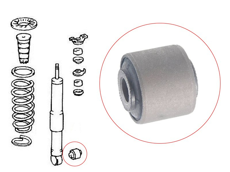 SAT Сайлентблок Toyota Land Cruiser (J100,J200) 98-21 / Land Cruiser Prado 02-24 (Справа=Слева)