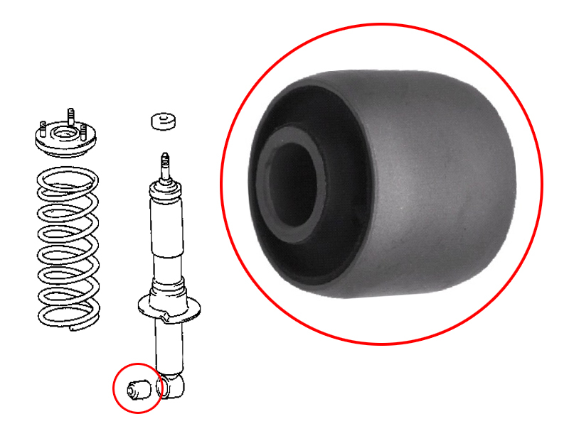SAT Сайлентблок Toyota Land Cruiser Prado (J90,J120) 96-09 / Lexus GX 02-09 (Перед)