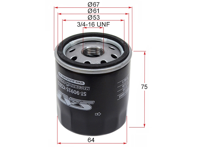 Деталь SAT Фильтр масляный Toyota Allion (T240,T260) 01-21 / Avensis 97-18