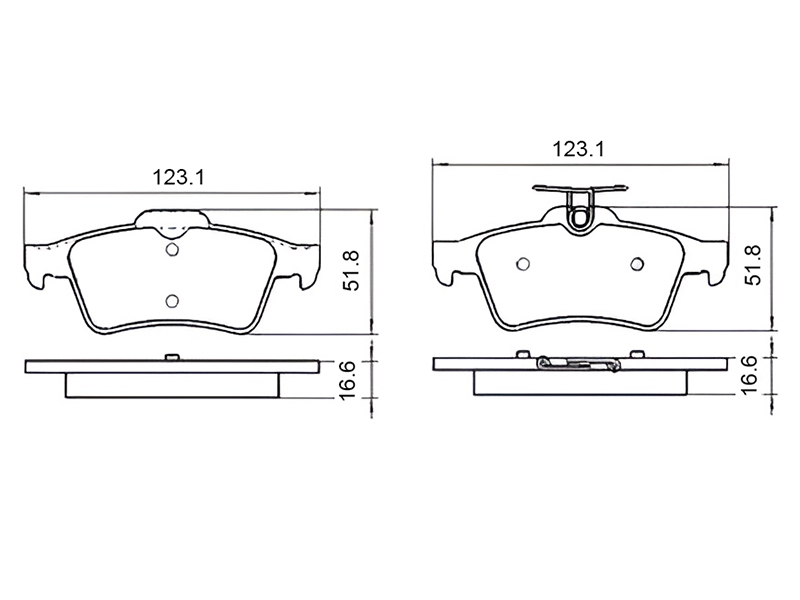 SAT Колодки тормозные (Сзади) Citroen C5 08-17 / Ford Focus 04