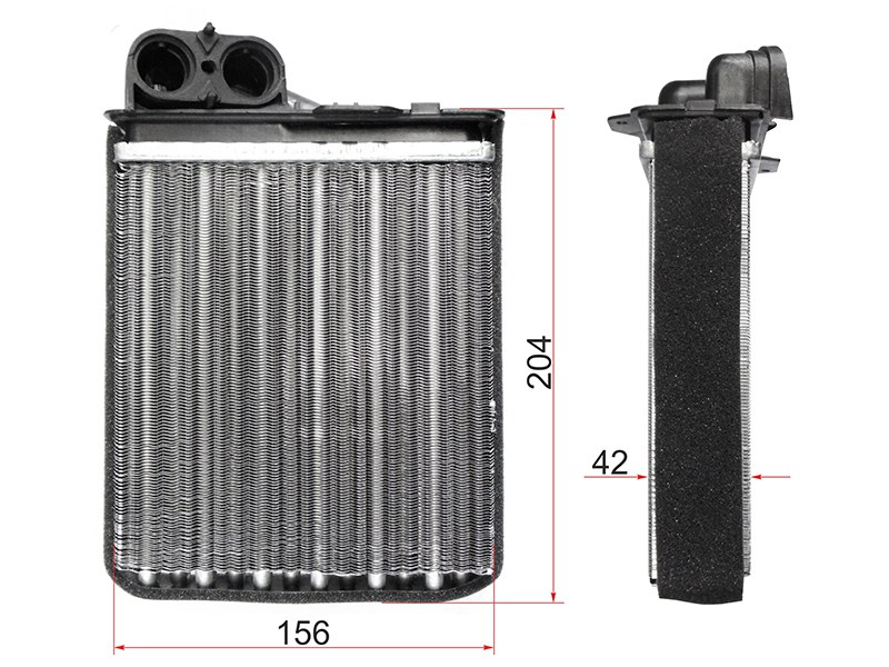 Деталь SAT Радиатор отопителя салона LADA Largus 12-21 / Nissan Almera 12-19
