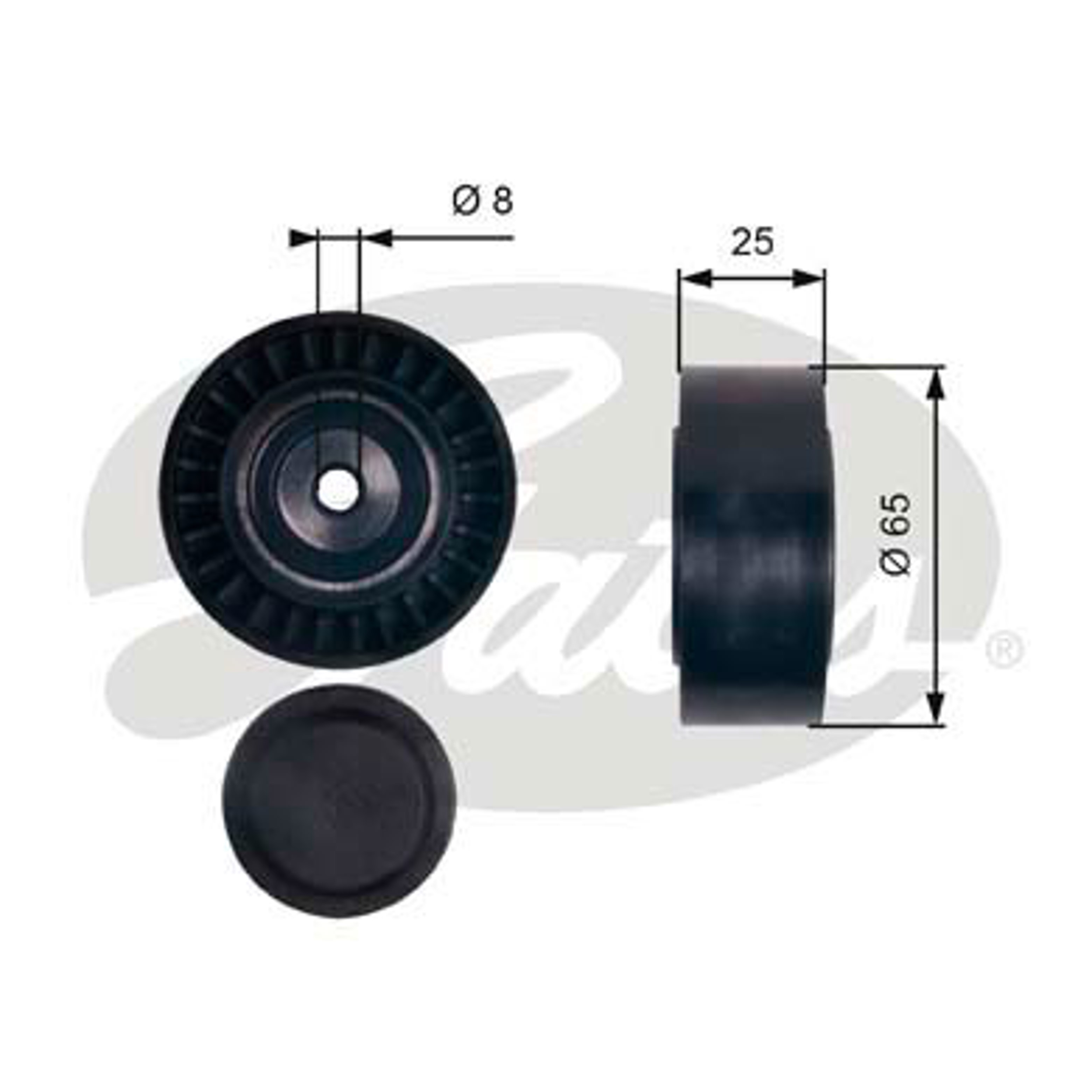 GATES Ролик обводной навесного оборудования
