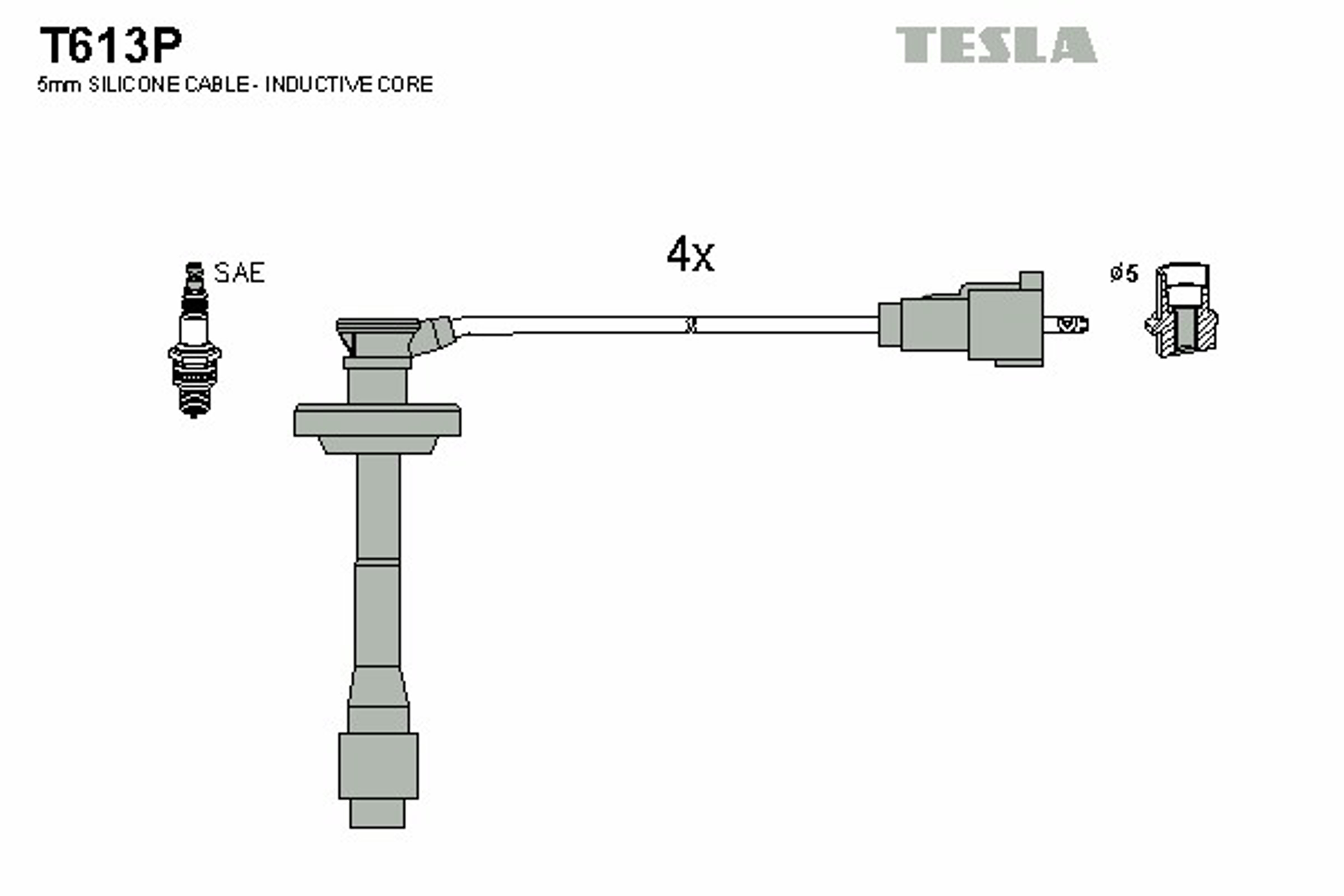 TESLA Комплект проводов зажигания